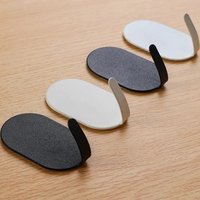 Heavy Duty Stainless Steel Wall Adhesive Towel Hooks Stick-on Hanger for Hanging Clothes Hats in Bathroom Kitchen