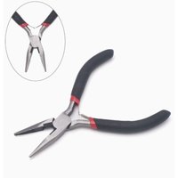 4.5 Inch Mini Small Pliers with Teeth and Pointed Nose Pliers Handmade Small Flat Mouth Pliers Jewelry Pliers Extended Toothless