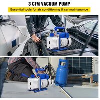 SIHAO 3CFM 1/4HP Vacuum Pump 1 Stage Refrigeration Vacuum Pump Refrigerant Air Conditioning HVAC Maintenance Vacuum Packaging