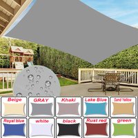 Waterproof Sun Shelter Sunshade Protection Shade Sail Awning Camping Shade Cloth Large For Outdoor Canopy Garden Patio