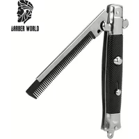 Folding Spring Comb Automatic Combs Portable Foldable Knife Brushes Hair Trimmer Comb Brush Accessories Tools