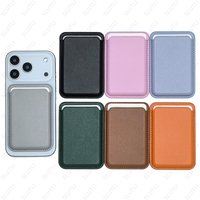 For Magsafe Leather Wallet Case For iPhone 17 16 15 Pro Max 14 Plus 13 12 Samsung Card Holder with Magnetic Leather Bag Covers