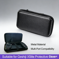 For Gamesir X5 Lite Protection Package Mobile Gaming Gamepads Waterproof Carrying Case Shockproof Storage Bag Carbon Texture