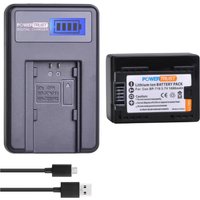 PowerTrust BP-718 Battery +LCD USB Charger for Canon LEGRIA HF R306 R706 806 R76 R86 R36 R46 R38 R56 R66 R506 R606