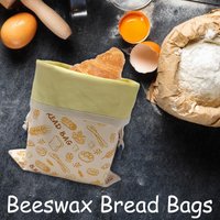 30x39cm Food Storage Bag Reusable Beeswax Bread Bag Keep Freshness For Days Loaf Container For Food Preservation Bakery