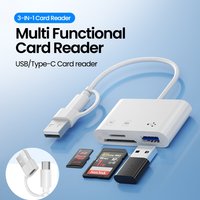 USB3.0 3 in 1 Card Reader USB/Type C to SD TF Memory Card Multifunctional Flash Card Adapter For PC Laptop High-Speed Adapter
