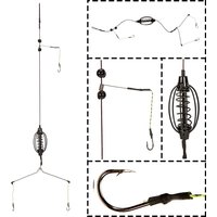 1pc Bait Carp Fishing Feeder Fishing Baits Cages Hooks Rig Set Inline Method Feeder Tackles Long Range Throw Fishing Accessories