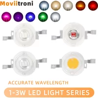 10pcs 1W 3W High Power LED Lamp Diodes Beads White Red Blue Green Yellow Purple Pink RGB for Blubs Spotlight Downlight Chip
