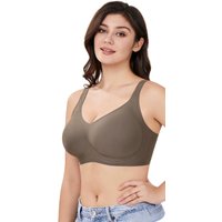 Women's Plus Size Full Coverage Bra - No Underwire Breathable Supportive Bralette for Everyday Wear