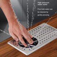 Countertop Install Pitcher Rinser Cup Washer Glass Sink Rinser Water Saving High Pressure Washing with Drip Tray for Coffee Shop