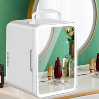 Portable Refrigerator 110V / 12V DC Birthday Gift Refrigerator Organization for Dorm Skincare Home Use Outdoor Beauty Makeup