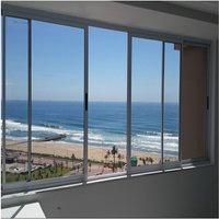 Household Multi Panel Horizontal Sliding Glass Window Manual Good Lighting Fashionable Viewing Window Large Sized Sliding Window