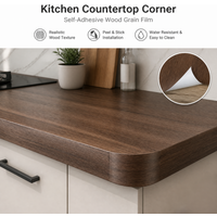 55cm Wood Grain PVC Vinyl Wallpaper Roll Waterproof Self Adhesive Decorative Film Home Furniture Cabinet Wardrobe Wall Stickers