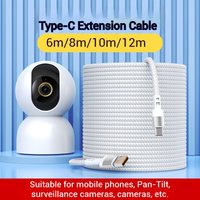 Braided Extra-Long Type-C Charging Cable, Suitable for Dashcams, Printers, and USB Extension Cables, 3m, 5m, 8m, 12m data cable