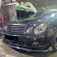 Fit For Mercedes W211 S211 Front Bumper Lip Spoiler Splitter Diffuser E63 E500 E420 E350 E280 E200 2006-2009 LCI Bodykits Tuning