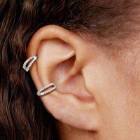 1PC Rhinestone Ear Cuff Ear Clip for Women No Pierced C Shape Geometric Small Earcuff Ear Wrap Earcuff Clips Jewelry