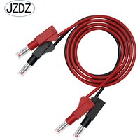 JZDZ 2pcs Multi-meter Test Leads Cable Jumper Wire Line Security 4mm Banana Plug Retractable Test Tool Red Black DIY J.70022