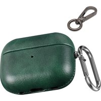 Étui en cuir pour Airpods Pro 2e génération, livré avec 2 crochets, étui de protection en cuir texturé fin, convient à l'étui AirPods Pro 2