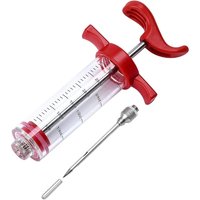 Flavor Needle BBQ Meat Syringe Marinade Injector Pork Steak Meat Sauces Syringes With 3 Stainless Steel Needles Kitchen Tools