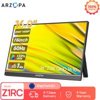 ARZOPA 16 inch 2K IPS Screen Mini Second Gaming Display Portable Monitor External Screen for MAC/Laptop/PC/Xbox/PS/Switch Z1RC