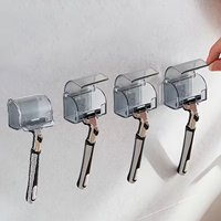 1pc Shaver Razor Brush Blade Holder Storage Bathroom Wall Sucker Suction Cup Hook Stand Hanger Rack Shelf Dust Accessory