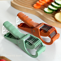 【R】Stainless Steel Vegetable And Fruit Slicer Multi Functional Salad Slicer Kitchen Accessories Kitchen Tools