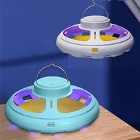 Flea Light Traps with 5 Sticky Pads USB Rechargeable Hanging Flea Lamp Multifunctional Control Killer for Bugs Moths Gnats