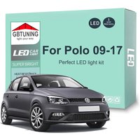 13Pcs LED Interior Light Bulb Kit For VW Volkswagen Polo MK5 6R 6C 2009-2015 2016 2017 Car Accessories Canbus Dome Trunk Lamp
