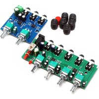 2/4Way Stereo Audio Signal Mixer Multi-Channels Mixing Board Drive reverb amplification Headset Amplifier volume control NJM3414