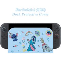 Cute Cartoon Faceplate Protective Cover For Nintendo Switch 2 Charging TV Dock Station Decorative Replacement Front Plate Case