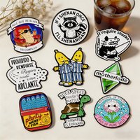 Cool Hamster Funny Spanish Quote Enamel Pin Kawaii Opossum Raccoon Creative Metal Lapel Badges Punk Jewelry Gifts for Friends