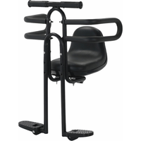 Universal Front-Mounted Child Bicycle Seat Armrests Padded Front Child Seat for MTB Adjustable Pedals Child Safety Seat Cycling