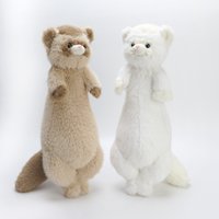 1pc 52CM Simulation Lovely Ferret Brown Mink Plush Toys Kawaii Animal Plushie Pillow Stuffed Soft Sofa Cushion Creative Gifts