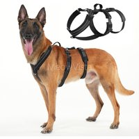 Heavy Duty No-Pull Dog Harness with Soft Padded Adjustable Reflective Durable Pet Vest for Medium Large Dogs Training Working
