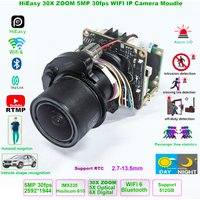HiEasy 5MP 30fps 30X ZOOM Bezprzewodowy moduł kamery IP WiFi ONVIF RTMP Karta SD PTZ