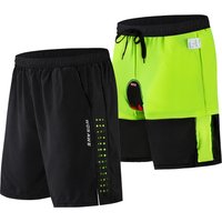 AliExpress WOSAWE Men's 2 in 1 Baggy Cycling Shorts with Liner Quick Dry MTB Road Casual Bike Shorts Gel Paddded Sports Riding Shorts