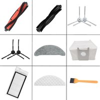 Stoff Lappen Seiten bürsten filter für Roidmi Eve plus Roboter Staubsauger Staubbeutel Wiederholung tücher Mop Zubehör, SDJ01rm
