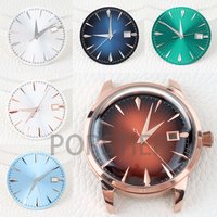 35mm Dial Face Hands 40mm Watch Case Arched Glass No Luminous for Cocktail Time Presage NH35/NH36 Movement Watch Repair Parts