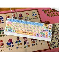 Stardew Valley Keycaps Set 137Key PBT Custom Keycap EOA/Cherry Profile Gaming KeyCap Star Duli Keycap for Mechanical Keyboard