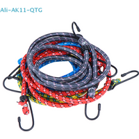 NEW 1 STRETCH ELASTIC BUNGEE CORDS HOOKS BIKES ROPE TIE LUGGAGE CAR STRAP ROOF RACK