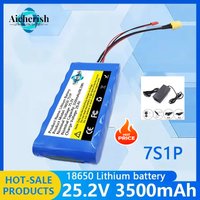 High capacity 7S1P 25.2V 3500mAh 18650 Built-In BMS 24V Monitoring Speaker Small Electric Unicycle Rechargeable Battery Pack
