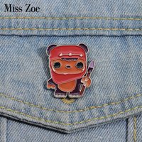 Ewok Wicket Enamel Pins Custom Science Fiction Movies Role Brooches Lapel Badges Cartoon Animal Jewelry Gift for Fans Friends