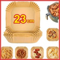 23cm Air Fryer Paper Liner Pastry Accessories Airfryer Cooking Baking Paper Tool Aerogrill Parchment Oven Disposable Dishes