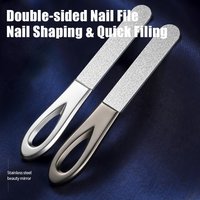 Double Sided Nail Files Stainless Steel Manicure Pedicure Grooming For Professional Finger Toe Nail Care Manicure Pedicure Tools