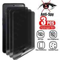 3Pcs Anti Spy Screen Protector For Realme 13 14 Pro Plus 5G 14T 14x 15Pro 15 Pro Lite 4G 5G Privacy Hydrogel Film