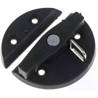 Plastic Hatch Turn Button Lock Boat Cabinet Door Knob Caravan Latch Hatch Locker Trailer RV Toilet Door Round Lock For RV Yacht