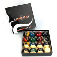 16x 57.2mm Marblized Billiard Pool Ball Set 2-1/4inch