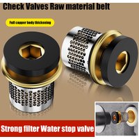 1-4PCS Shower Valve Anti-stringing Water Shower Stop Valve Shower Valve Check Valve Rubber Gasket Anti-reflux Filter Stop Water