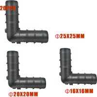 Irrigation DN16mm/DN20mm/DN25mm Hose Elbow Barb 90 Degrees Elbow Hose Repair Connection Adapter Irrigation System Fittings 20pcs