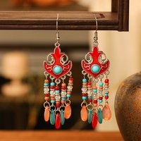 Vintage Artistic Style Unique Water Drop Earrings for Women Elegant Handmade Temperament Earrings Bohemian Female Jewelry